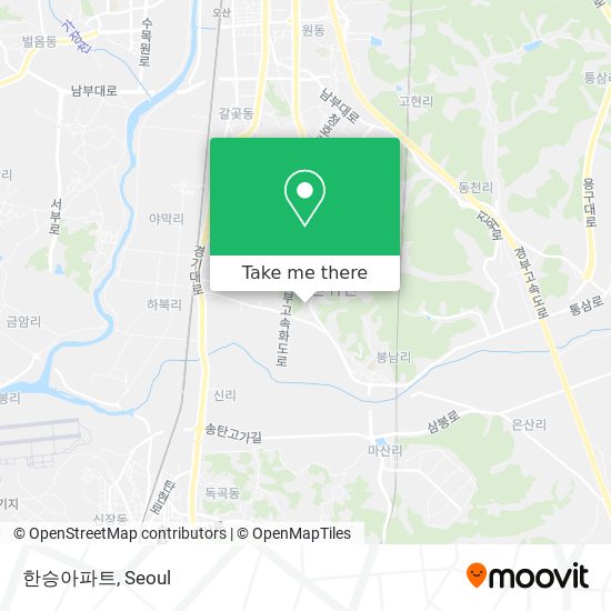 한승아파트 map