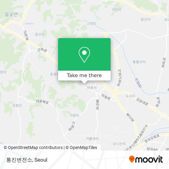 통진변전소 map