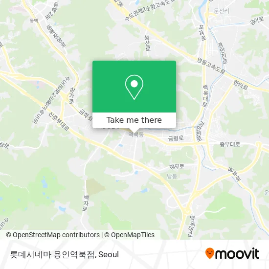 롯데시네마 용인역북점 map