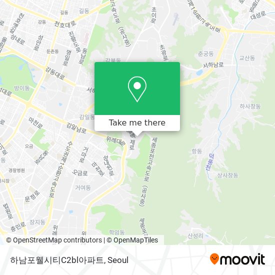 하남포웰시티C2bl아파트 map