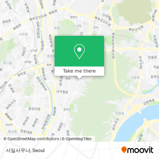 서일사우나 map
