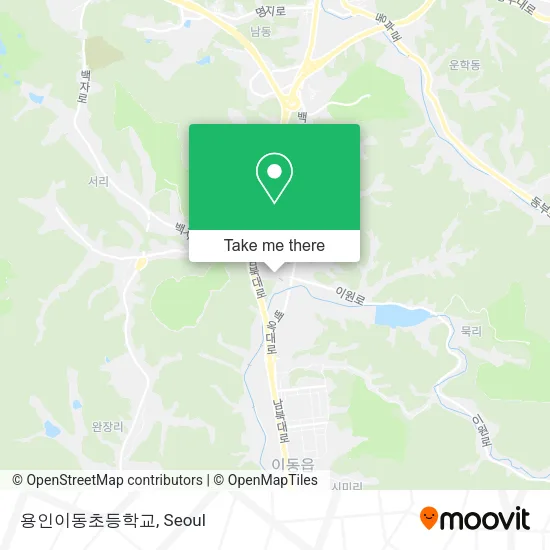 용인이동초등학교 map