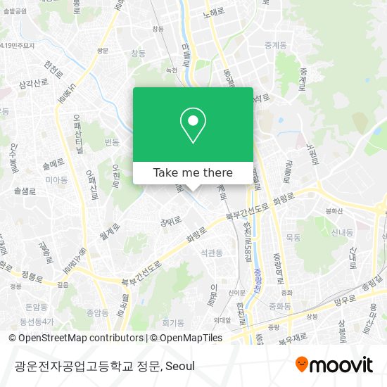 광운전자공업고등학교 정문 map