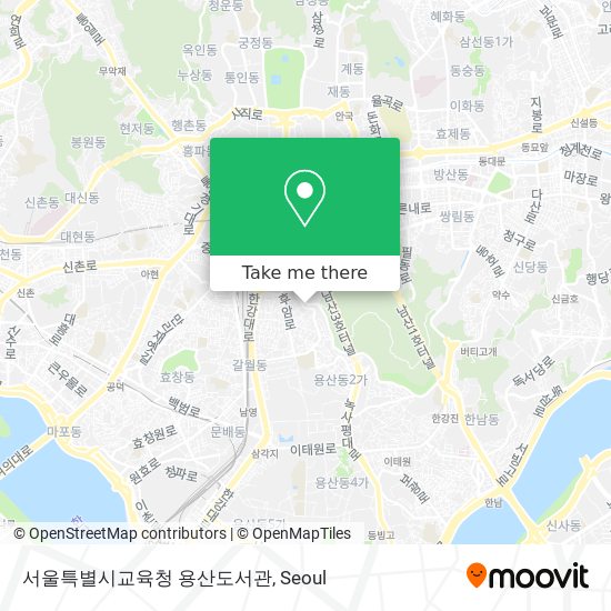 서울특별시교육청 용산도서관 map