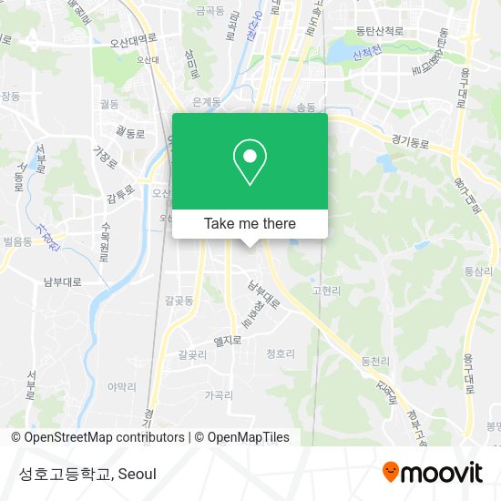 성호고등학교 map