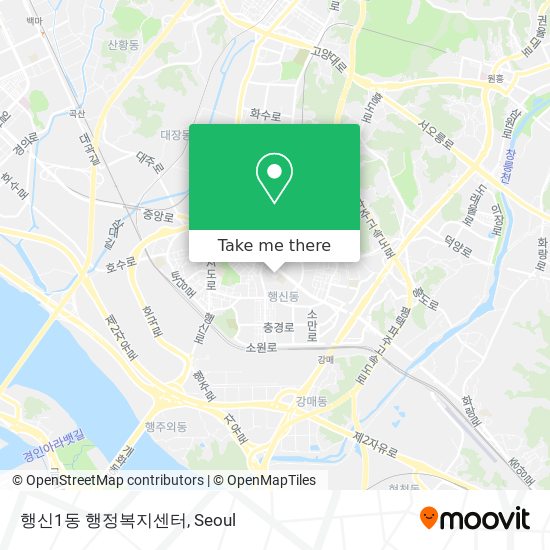 행신1동 행정복지센터 map