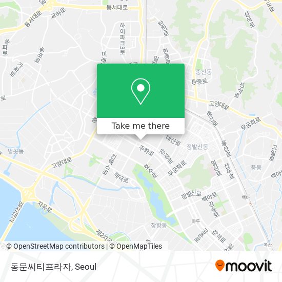 동문씨티프라자 map