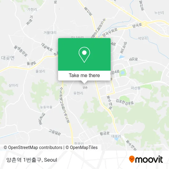 양촌역 1번출구 map