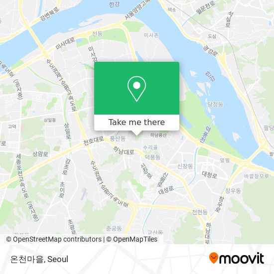 온천마을 map