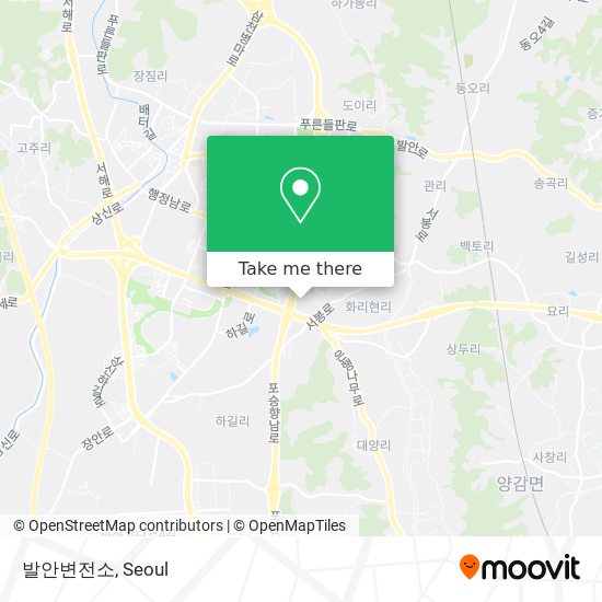 발안변전소 map