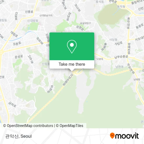 관악산 map