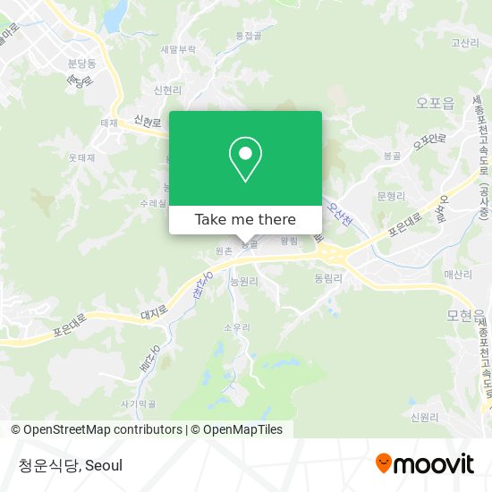 청운식당 map