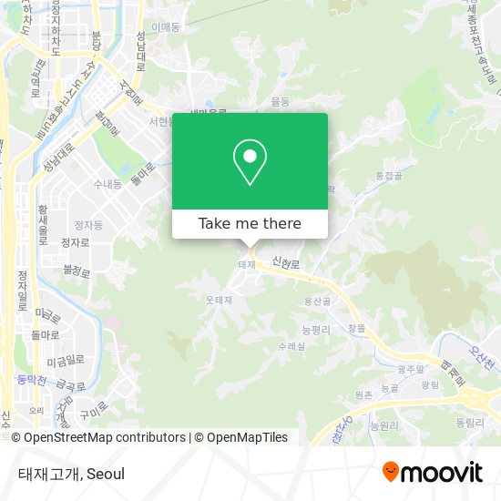 태재고개 map