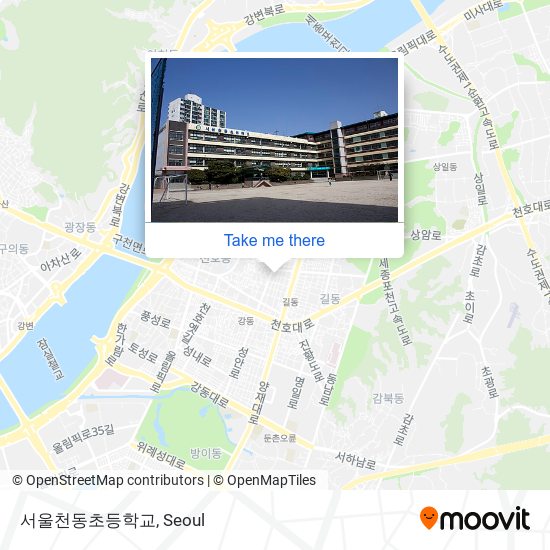 서울천동초등학교 map