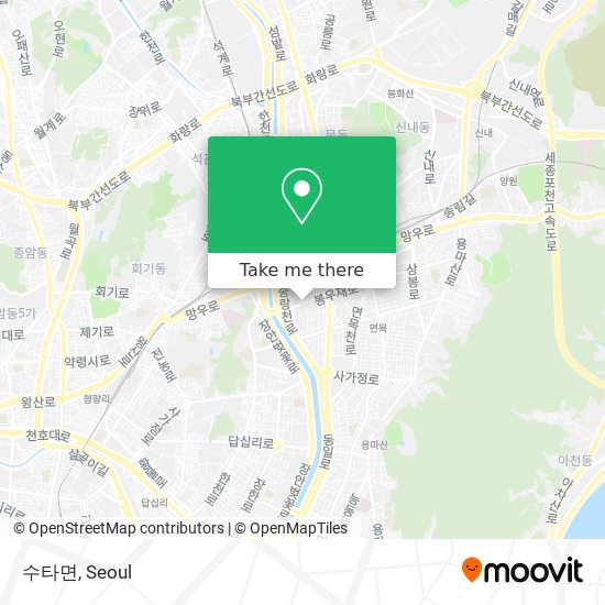 수타면 map