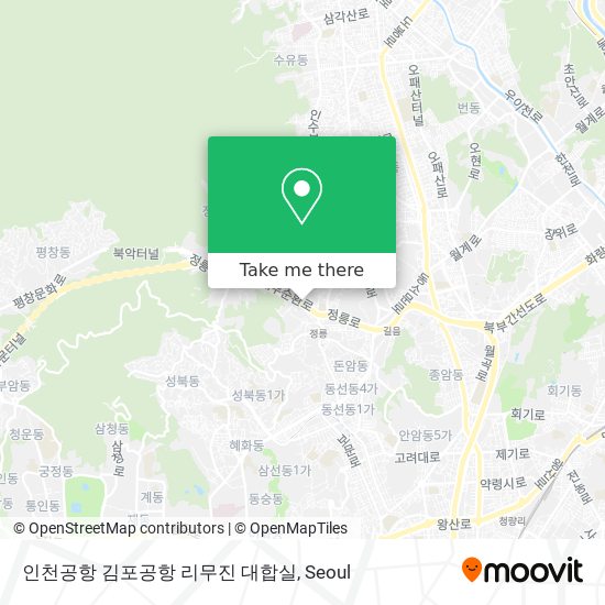 인천공항 김포공항 리무진 대합실 map