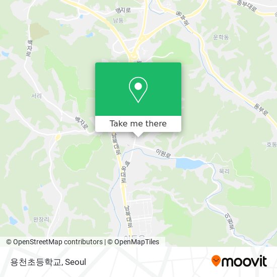 용천초등학교 map