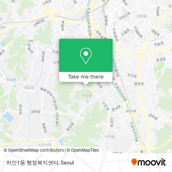 하안1동 행정복지센터 map