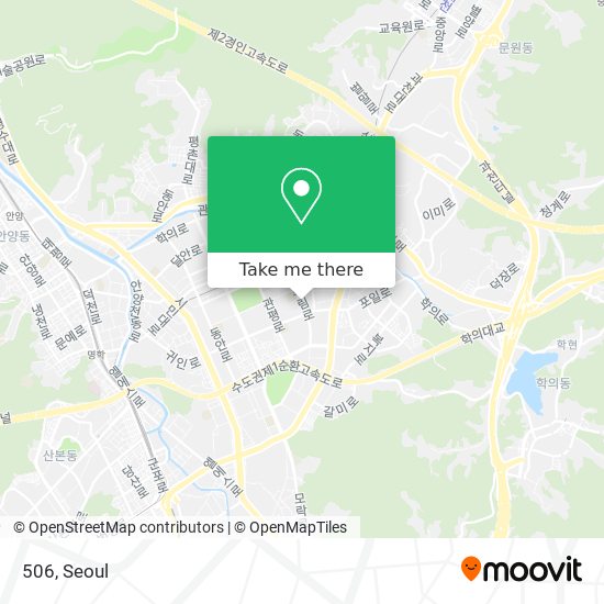 How to get to 506 in 안양시, 경기도 by Bus or Subway?