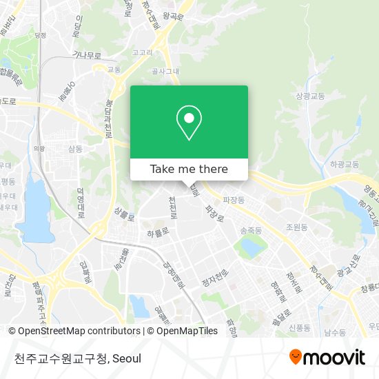 천주교수원교구청 map