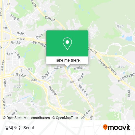 동백호수 map