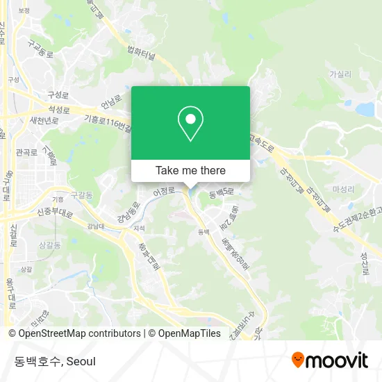 동백호수 map