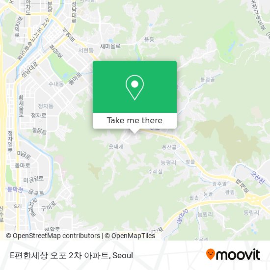 E편한세상 오포 2차 아파트 map