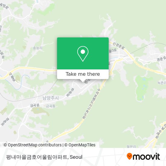 평내마을금호어울림아파트 map