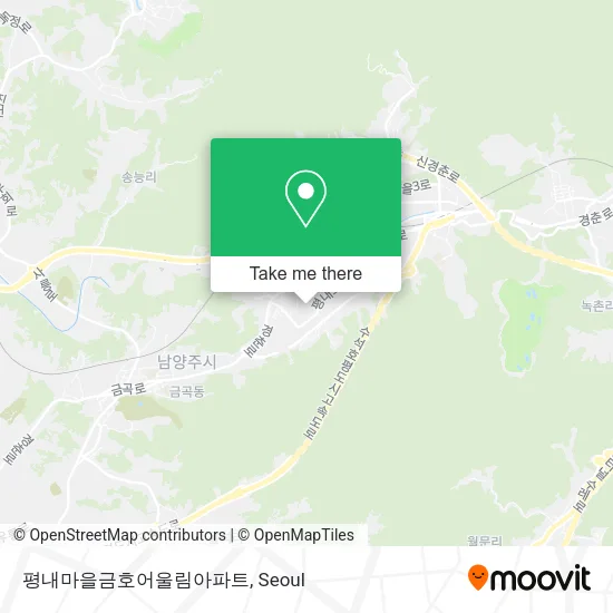 평내마을금호어울림아파트 map