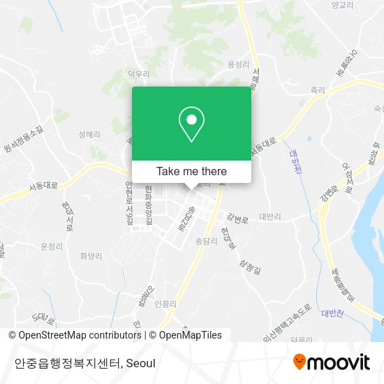 안중읍행정복지센터 map