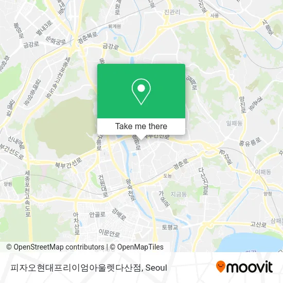 피자오현대프리이엄아울렛다산점 map