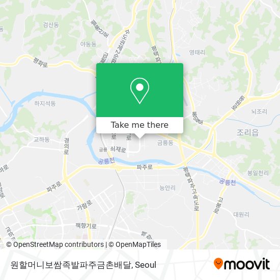 원할머니보쌈족발파주금촌배달 map