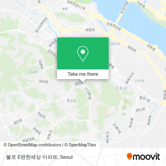 불로 E편한세상 아파트 map