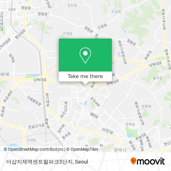 더샵지제역센트럴파크3단지 map