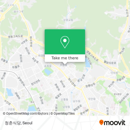 청춘식당 map