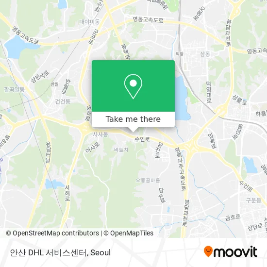 안산 DHL 서비스센터 map