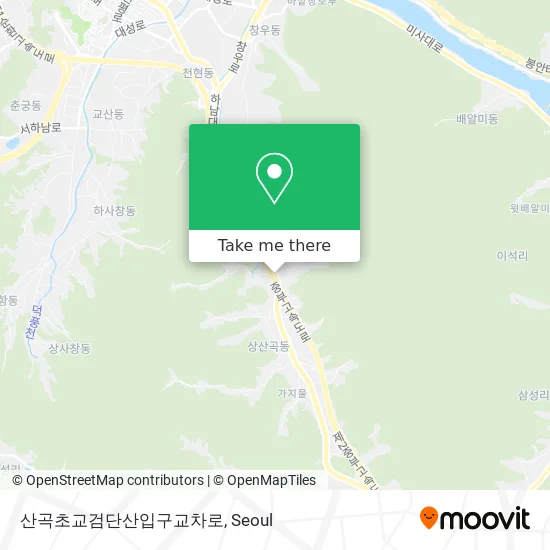산곡초교검단산입구교차로 map