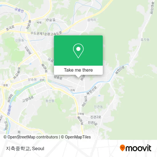 지축중학교 map
