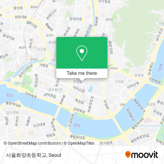 서울화양초등학교 map