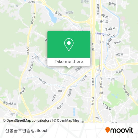 신봉골프연습장 map