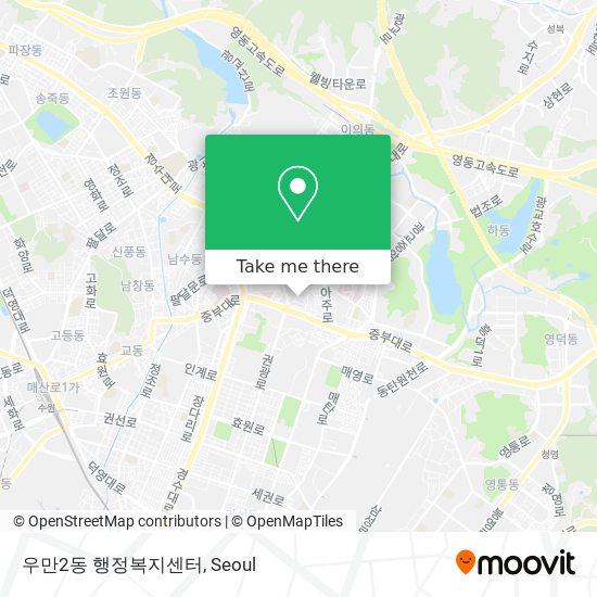 우만2동 행정복지센터 map