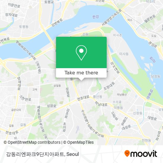 강동리엔파크9단지아파트 map
