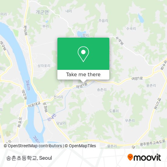 송촌초등학교 map