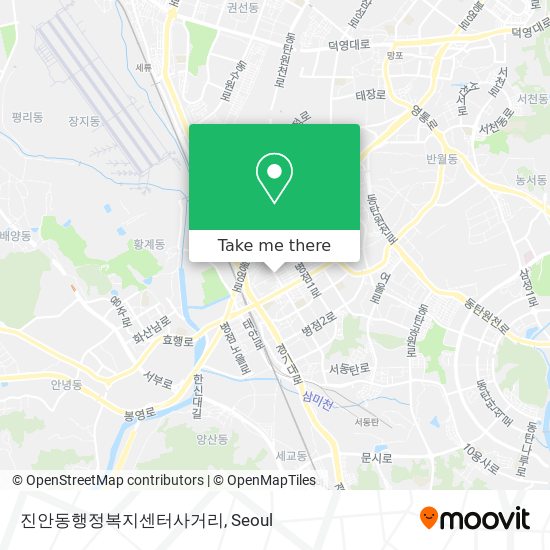 진안동행정복지센터사거리 map