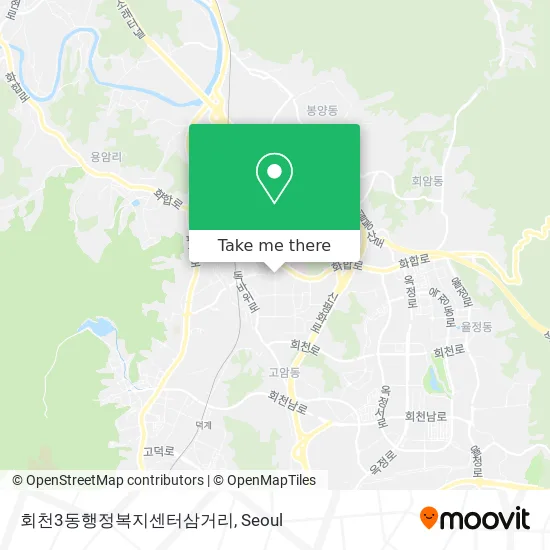 회천3동행정복지센터삼거리 map