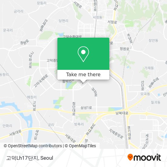 고덕Lh17단지 map