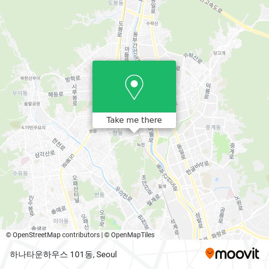 하나타운하우스 101동 map