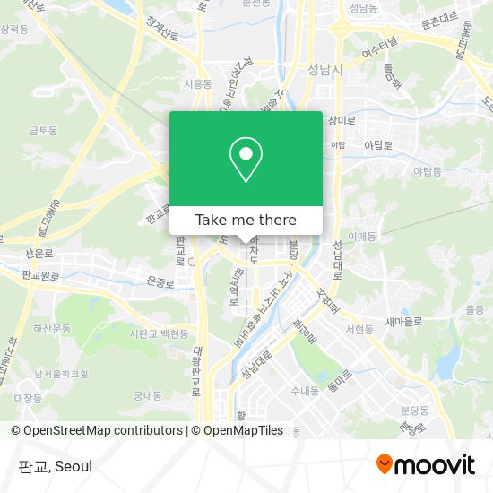 판교 map