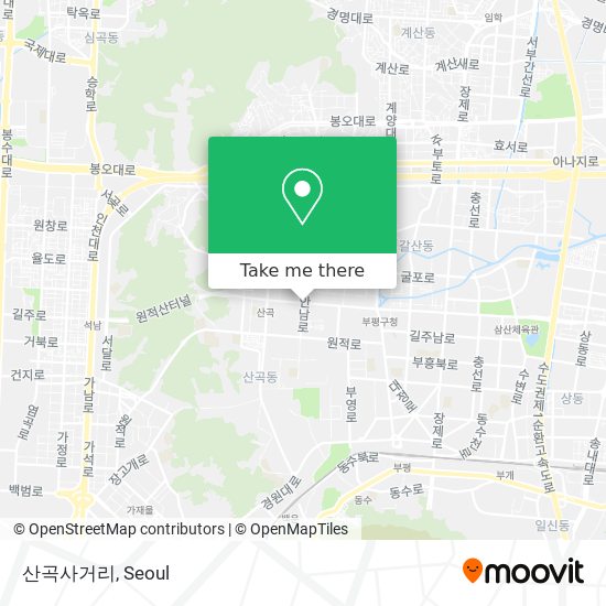 산곡사거리 map