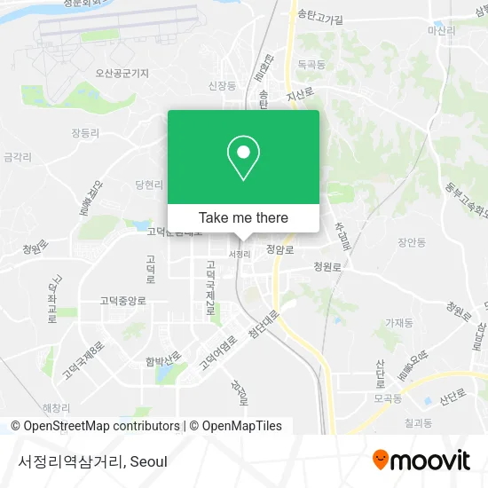 서정리역삼거리 map